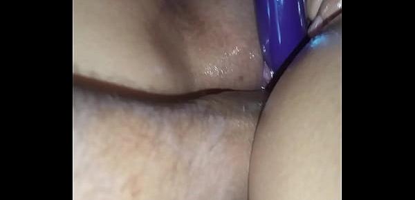  Fisting my wife while she uses vibrator